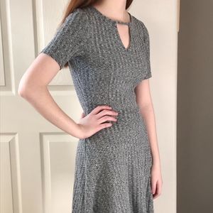 Grey cutout dress